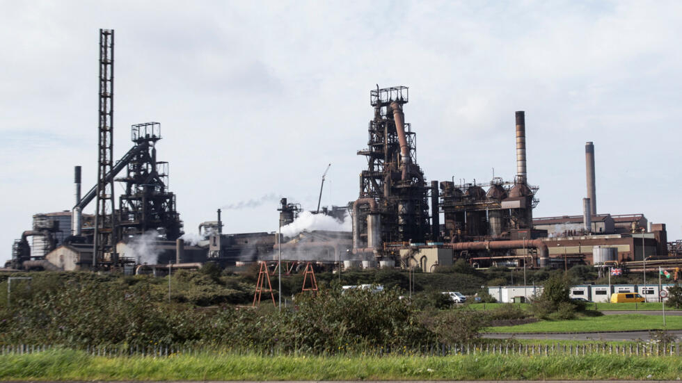 L'usine sidérurgique de Port Talbot appartenant à l'entreprise indienne Tata Steel, le 15 septembre 2023.